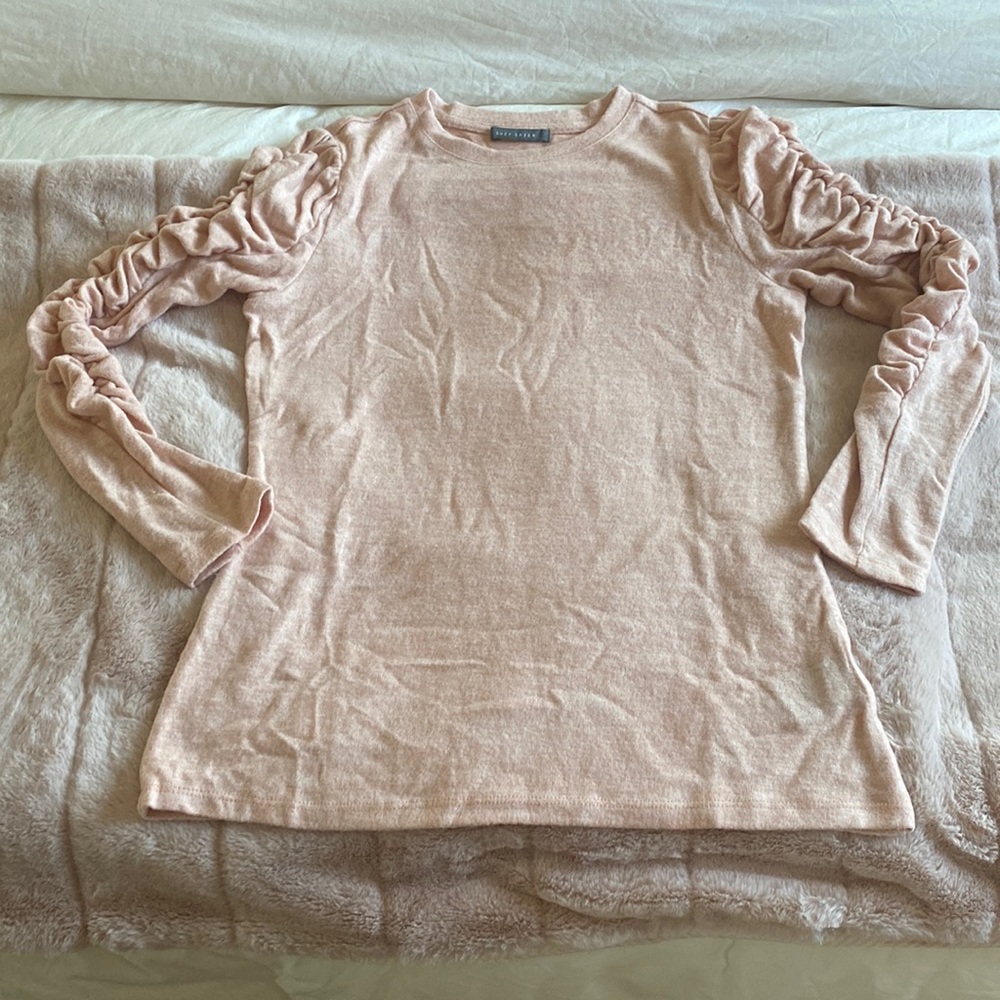 Ruffle detail sweater